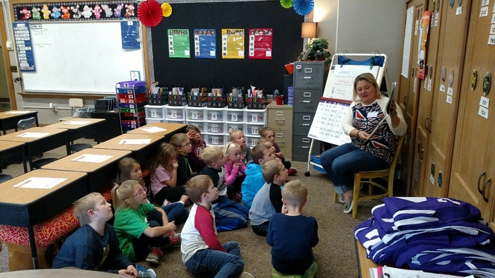 MCC Preschool, Kindergarten, and 1st graders participate in the Read for the Record today. They joined 2 million students reading today.