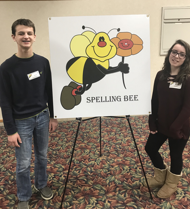 Tanner & Lizzy @ Regional Spelling Bee 