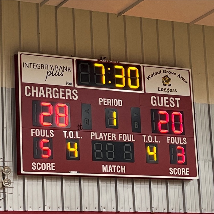 Lady Rebels Varsity down at halftime 20-28 against the WWG Chargers.