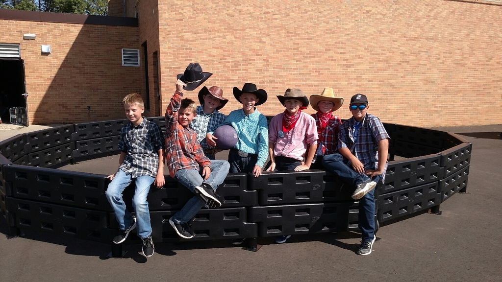 West students enjoying country/farmer day.